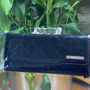 Kenneth Cole Black Clutch PVC Elongated Bag